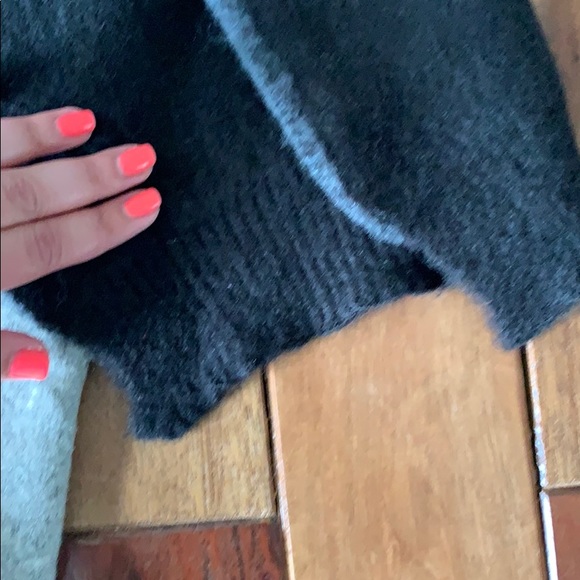 BCBC Color Blocked Blue Black Gray Scarf Winter - Picture 3 of 4